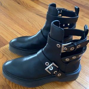 Zara black boots size 37 / 240